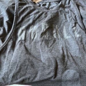 Grey with grey color blocks no bull muscle tank xs